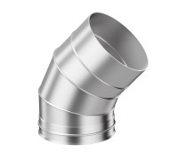 Колено 3-х секционное 135 х 115; AISI 430 0,80