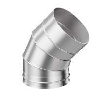 Колено 3-х секционное 135 х 115; AISI 430 0,80