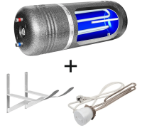 Бойлер косвенного нагрева WW-140 + ТЭН GRW 2.0 кВт + Крепление для бойлера (к-т 2 шт)