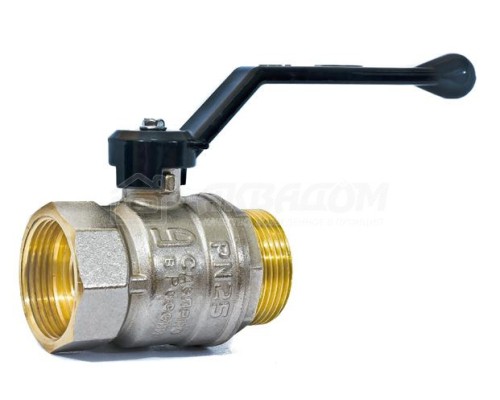 Кран шаровой латунный LD Pride 47.32.В-Н.Р ДУ 32 Py 25 рычаг %rs_city_gde%
