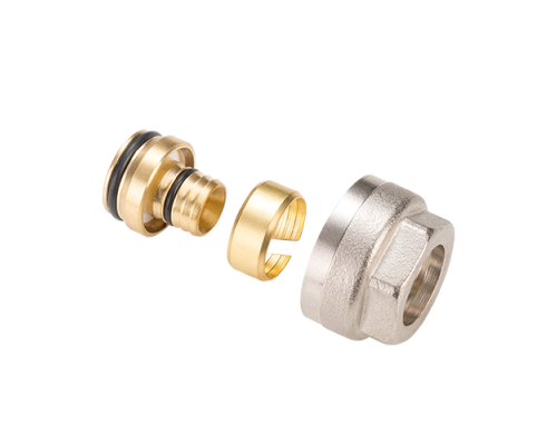 Фитинг обжимной для полиэтиленовой и металполимерной трубы (евроконус) %rs_city_gde%