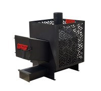 Банная печь "Горняк" жаростойкая прямоугольная (сталь 8 мм) 21 куб.м