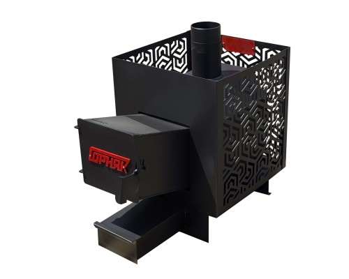 Банная печь "Горняк" жаростойкая прямоугольная (сталь 8 мм) 21 куб.м %rs_city_gde%