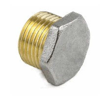 Заглушка латунь никель Ду 40 н.р. Aquasfera