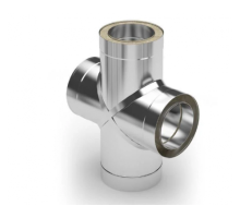 Тройник сэндвича-крестовина (для дымохода) 90*210*150 конденсат