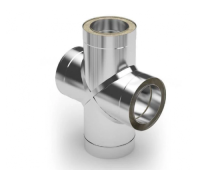 Тройник сэндвича-крестовина 90 х 210 х 150; Оц 0,50 + AISI 304 0,50 (КОНДЕНСАТ)