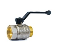 Кран шаровой латунный LD Pride 47.40.В-Н.Р ДУ 40 Py 25 рычаг