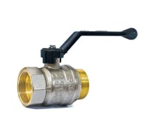 Кран шаровой латунный LD Pride 47.25.В-Н.Р ДУ 25 Py 40 рычаг